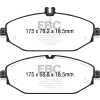 DPX2214 Klocki hamulcowe ULTIMAX2 EBC Brakes Mercedes-Benz CClass W205 C180 CClass W205 C180 TD CClass W205 C200 CClass W205 C200 4Matic CClass W205 C