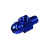 AN6 3/8 NPT Nypel adapter z wejściem na czujnik 1/8 NPT Niebieski