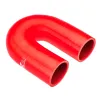 Kolanko silikonowe 180' 57mm Czerwony