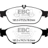 DP42169R Klocki hamulcowe YELLOWSTUFF EBC Brakes Mercedes-Benz Mercedes-Benz E550 Coupe W212 EClass W212 E500 EClass Cabriolet A207 E500 EClass Coupe