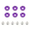 Ozdobne śrubki i podkładki Mishimoto Fender Washer Kit duże fioletowe