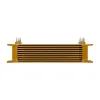 Mishimoto Universal 10 Row Oil Cooler Gold