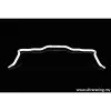 Stabilizator zawieszenia przedni 25mm Ultra Racing for Nissan Bluebird 89-93 U12 1.8