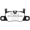 DP42371R Klocki hamulcowe YELLOWSTUFF EBC Brakes Porsche Cayenne Coupe Porsche 911 991/2 Cayenne 3rd Gen Cayenne Coupe 911 991/2 Carrera 4 911 991/2 C