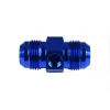 AN8 Nypel adapter męsko-męski z wejściem na czujnik Niebieski