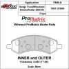 Klocki hamulcowe Wilwood 150-10-D1084K BP-10 D1084 Street Performance Racing Pads .695