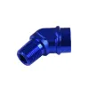1/8 NPT 45' Nypel adapter żeńsko-męski Niebieski