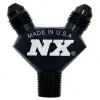 1/8NPT x AN3 x AN3 Billet Pure-Flo Y Fitting Black Nitrous Express NX 16378