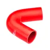 Kolanko silikonowe 135' 45mm Czerwony