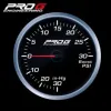 Wskaźnik Pro G Race Series RS, doładowania Boost 30 PSI WHITE 60mm