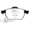 DP1114 Klocki hamulcowe ULTIMAX2 EBC Brakes Audi A4 B5 A4 quattro B5 A4 quattro Avant B5 A6 C5/4B A6 quattro C5/4B A6 quattro Avant C5/4B Ford Galaxy