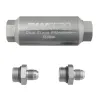 DeatschWerks Compact In-Line Fuel Filter Kit 10 Micron -6AN 70mm