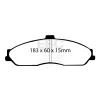 DP51162NDX Klocki hamulcowe BLUESTUFF NDX EBC Brakes AC MK VI Cadillac XLR Chevrolet Corvette C5 Corvette C5 Z06 Corvette C6 Corvette C6 Z51 Opel Mona