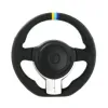 GReddy Black Leather Steering Wheel with 3-Color Stripe for Toyota GT86 (12-16)