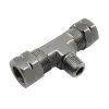 3/8 Compression X 1/8 Male NPT Branch T Nitrous Express NX 16096