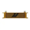 Mishimoto Universal 10 Row Oil Cooler Gold