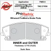 Klocki hamulcowe Wilwood 150-D1056K PM ProMatrix D1056 Street Performance Racing Pads .71