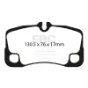 DP51930NDX Klocki hamulcowe BLUESTUFF NDX EBC Brakes Porsche Porsche 911 997 911 997 Carrera 4 911 997 Carrera 4 Targa 911 997 GT3 911 997 GT3 RS 911