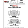 Klocki hamulcowe Wilwood 150-D0459K PM ProMatrix D459 Street Performance Racing Pads .78