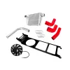 Dedykowany zestaw montażowy intercoolera Nissan Patrol Top Mount - 3.0D M57 Czerwony
