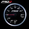 Wskaźnik Pro G Race Series RS, doładowania Boost 30 PSI WHITE 52mm