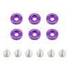 Ozdobne śrubki i podkładki Mishimoto Fender Washer Kit małe fioletowe