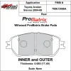 Klocki hamulcowe Wilwood 150-D0906AK PM ProMatrix D906A Street Performance Racing Pads .685