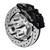 Wilwood 140-12947-D Forged Dynapro 6 Przedni zestaw hamulcowy 12.19 wiercony czarny Ford