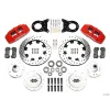 Wilwood 140-12947-DR Forged Dynapro 6 Przedni zestaw hamulcowy 12.19 wiercony czerwony Ford