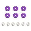 Ozdobne śrubki i podkładki Mishimoto Fender Washer Kit duże fioletowe