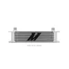 Mishimoto Universal 10 Row Oil Cooler Silver