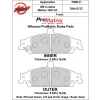 Klocki hamulcowe Wilwood 150-D0727K PM ProMatrix D727 Street Performance Racing Pads .66