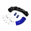 Charge pipe BMW N54 135i 335i 1M z flanszą na BOV 50mm Niebieski