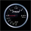 Wskaźnik Pro G Race Series 2 RS, doładowania Boost 2 Bar WHITE 52mm
