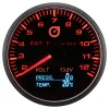 Auto Gauge 60mm - 4w1 wskaźnik EGT napięcia temperatury i ciśnienia
