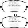 DPX2390 Klocki hamulcowe ULTIMAX2 EBC Brakes Mercedes-Benz CLA Shooting Brake X118 CLA180 CLA Shooting Brake X118 CLA200 CLA Shooting Brake X118 CLA22