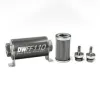 DeatchWerks In-Line Fuel Filter Kit 5/16IN 100 Micron 110mm