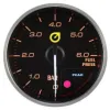 Wskaźnik New Auto Gauge ciśnienie paliwa 52mm bursztynowy
