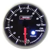 Wskaźnik Prosport ciśnienie oleju seria Stepper Motor Peak 52mm niebieski