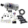 Dual 4150 Conventional Plate System Gasoline Pro-Power 100-500Hp with 10Lb Bottle Nitrous Express NX 50240-10