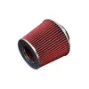 Stożkowy filtr powietrza - średnica montażowa 89mm Czerwony