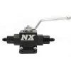 Lightweight Billet Aluminum In-Line Ball Valve- 1/2 Inch I.D. W/ 4AN Fittings Nitrous Express NX-15159-4