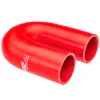 Kolanko silikonowe 180' 38mm Czerwony