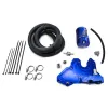 Oil Catch Can Kit Small Blue 17 mm RTMG Performance for 1.8 / 2.0 TSI EA888.3
