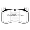 DP52409NDX Klocki hamulcowe BLUESTUFF NDX EBC Brakes Mercedes-Benz GLEClass W167 GLE350de 4Matic GLEClass W167 GLE400d 4Matic GLEClass W167 GLE450 4Ma