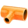Trójnik silikonowy T-Piece 32/32mm Pomarańczowy