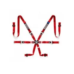 Sparco Harness H-9 Evo 6-Points 2" Red FIA Approved 8853-2016 up to 2029