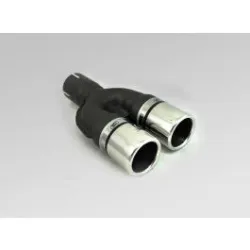 Uniwersalna końcówka tłumika okrągła 60mm długość 170mm średnica montażowa 45mm