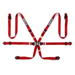 Sparco Harness 6-Points 2" Red FIA Approved 8853-2016 up to 2029