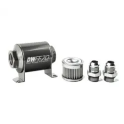 DeatschWerks In-Line Fuel Filter Kit -10AN 10 Micron 70mm